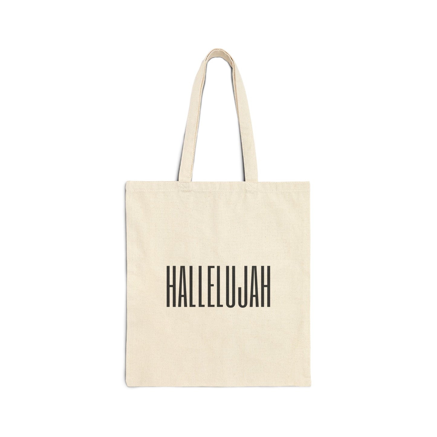 Hallelujah Cotton Canvas Tote Bag - Eco-Friendly Shopping Bag, Prayer Tote, Gift for Music Lovers, Reusable Grocery Bag, Church Fundraiser