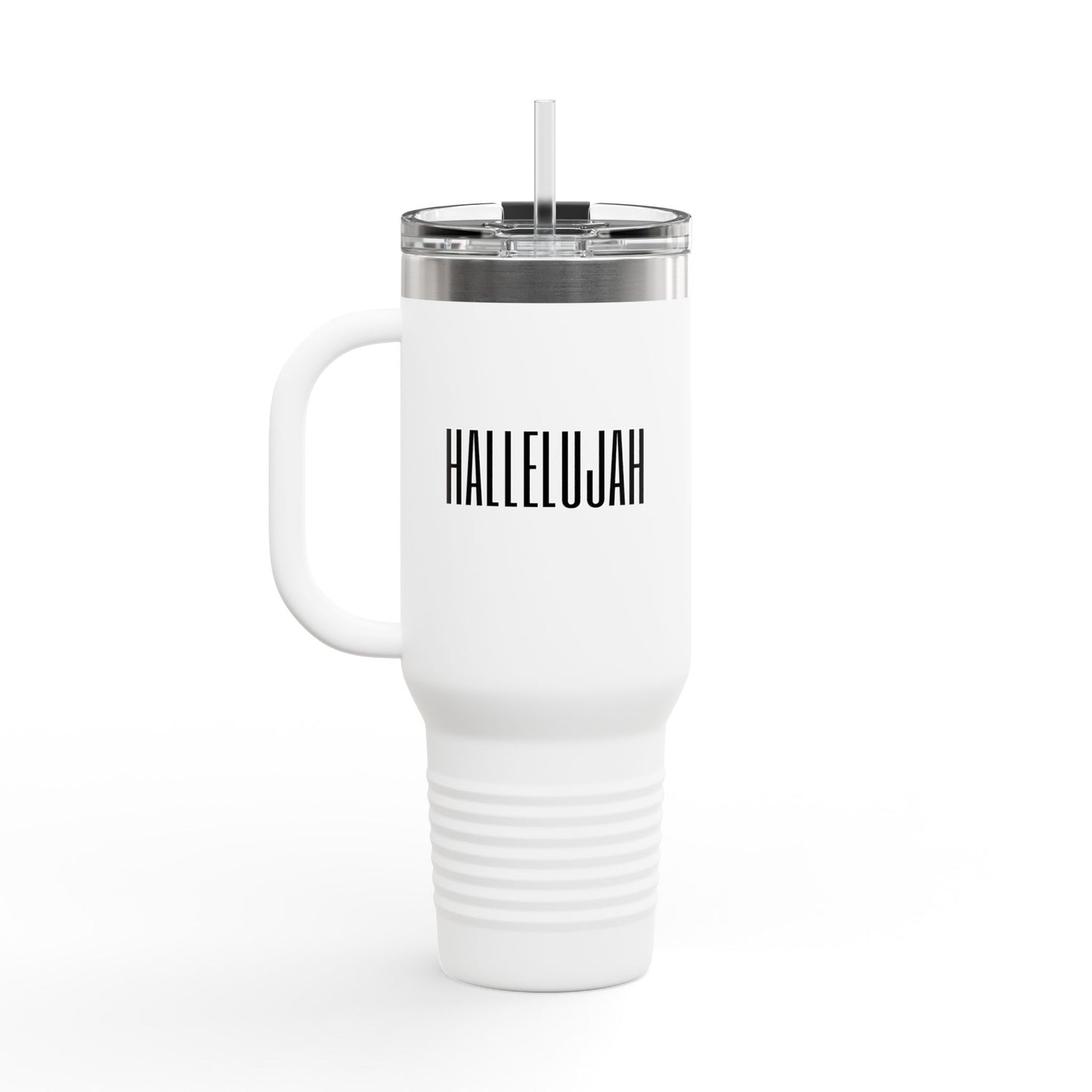 Hallelujah Insulated Travel Mug, 40oz - Motivational Drinkware for Travel, Office, Fitness, Gifts, Christian Inspiration