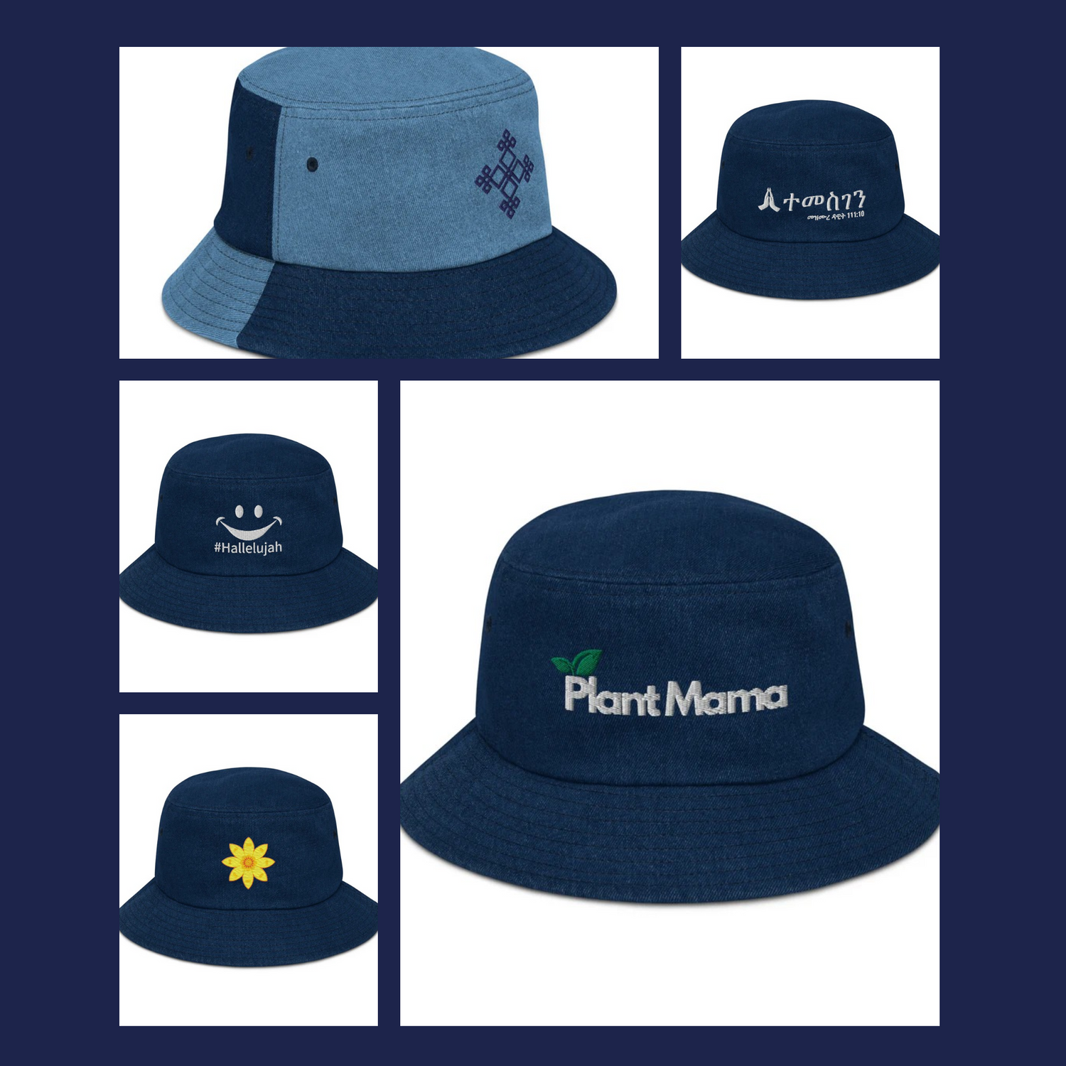 Summer Denim Bucket hats