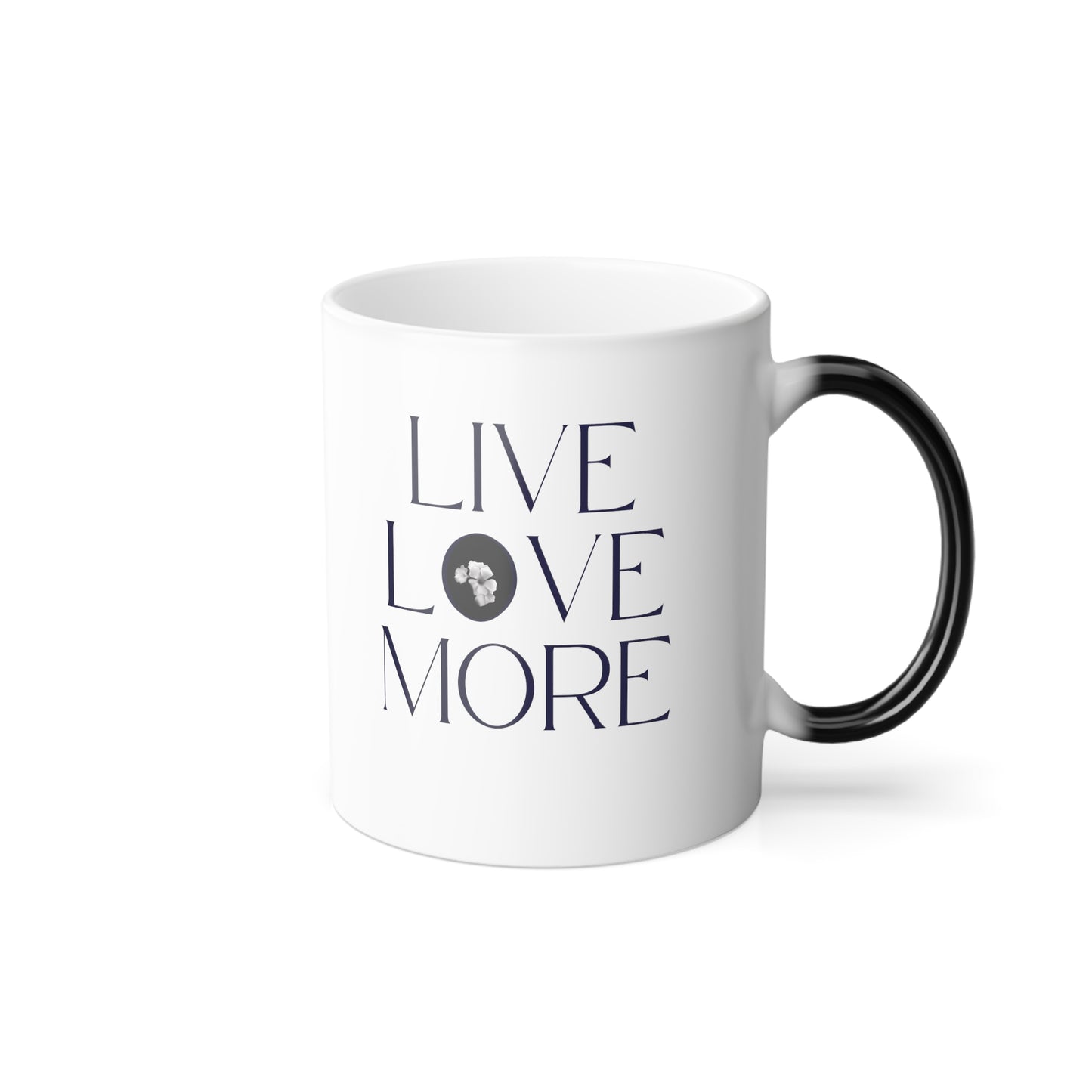 Color Changing Mug, Inspiring "Live Love", Color Morphing Mug, 11oz