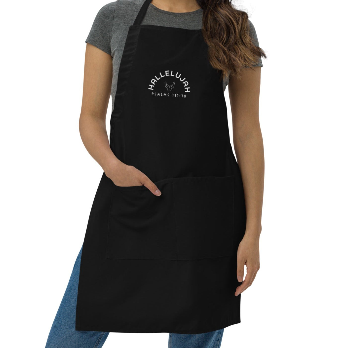 Embroidered Apron Hallelujah Bible inspired apron