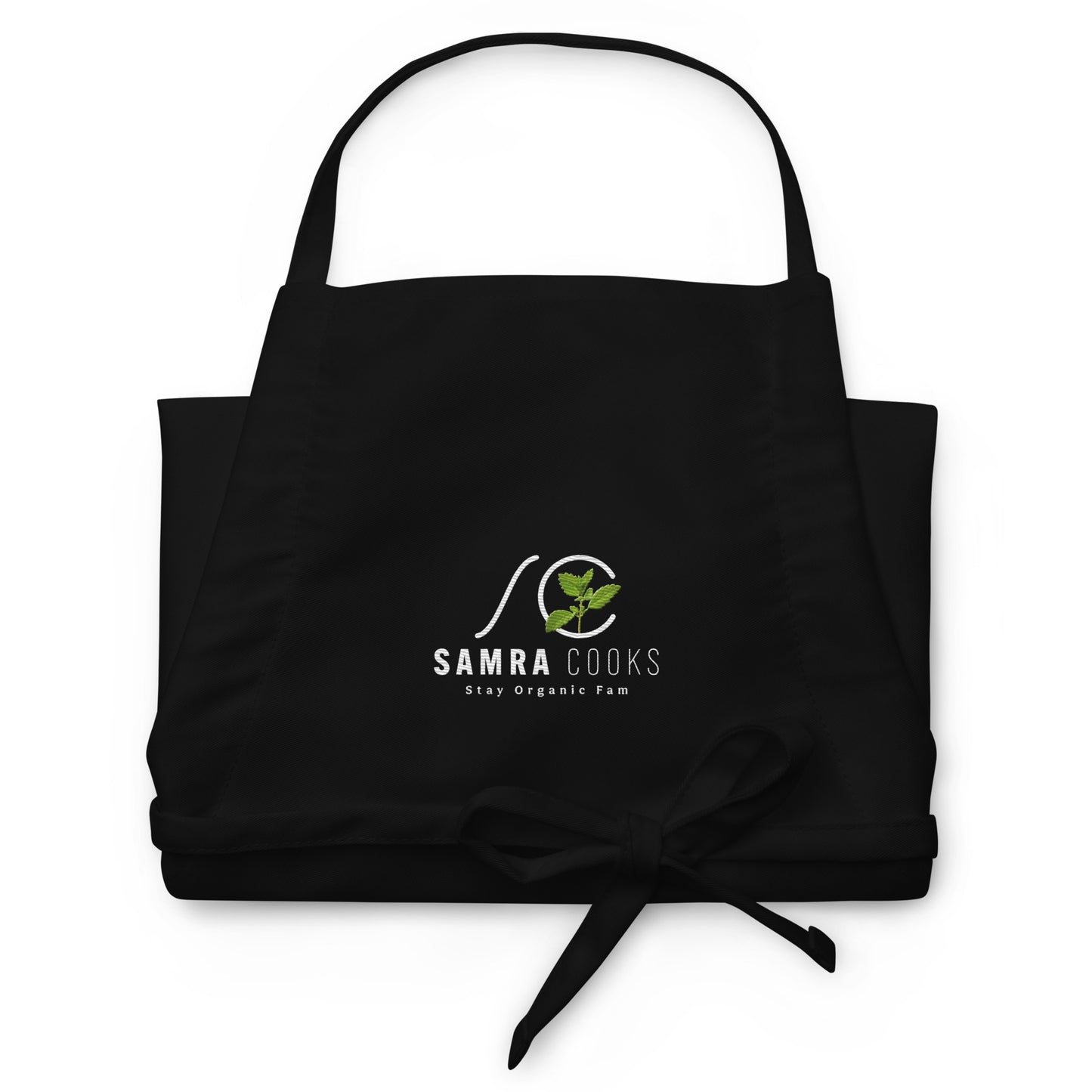 Embroidered Apron Samra Cooks logo