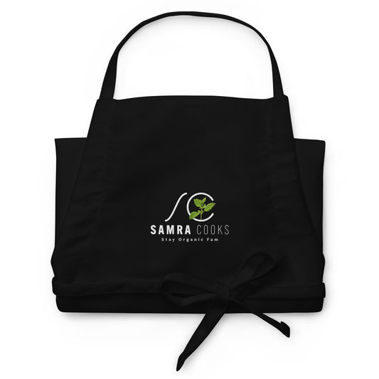 Embroidered Apron Samra Cooks logo