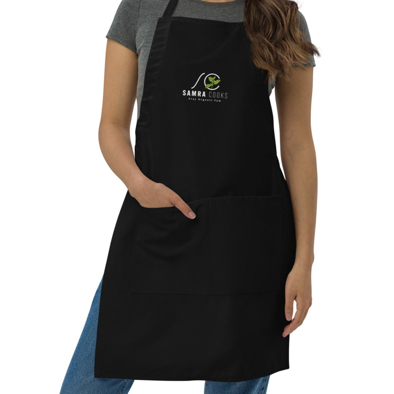 Embroidered Apron Samra Cooks logo