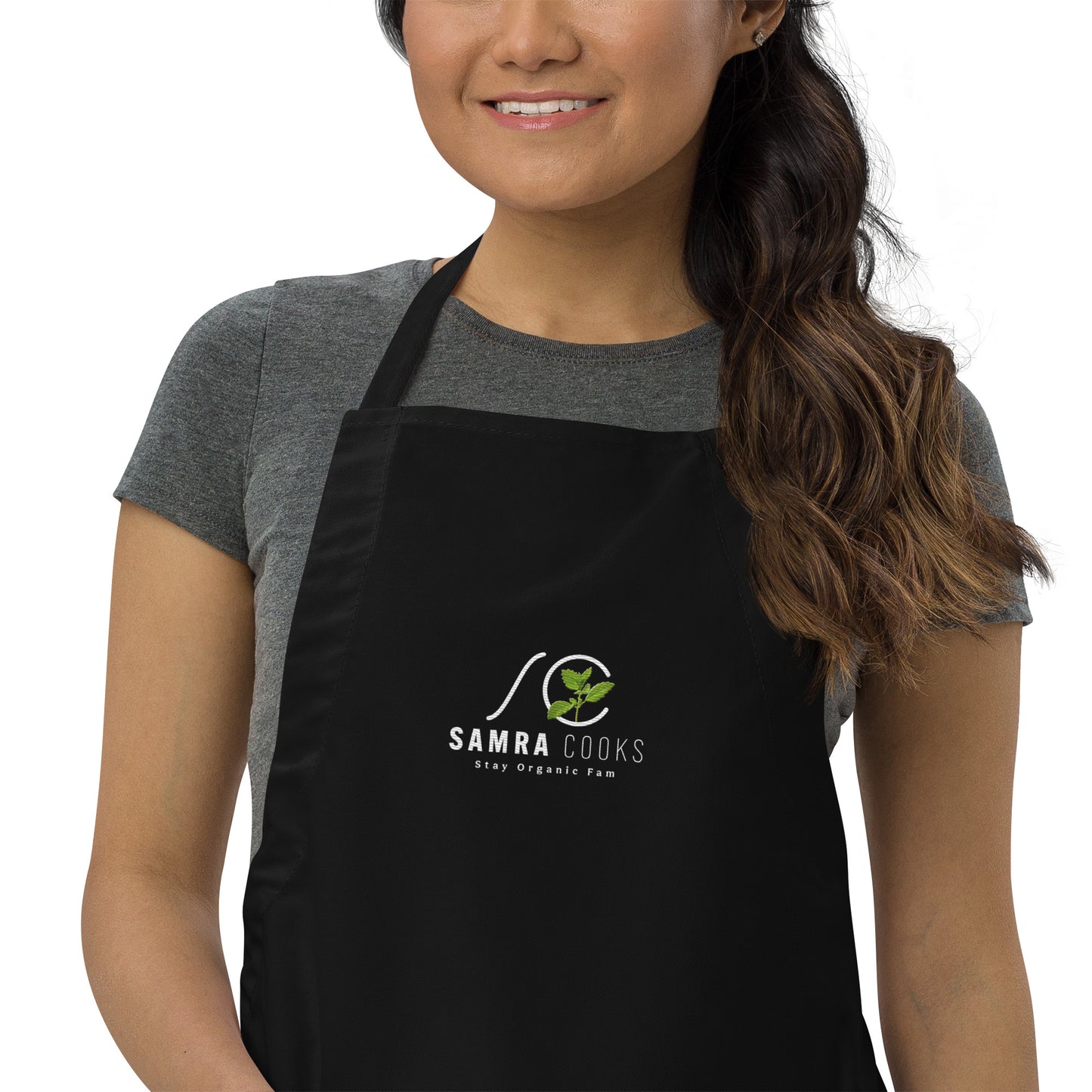 Embroidered Apron Samra Cooks logo
