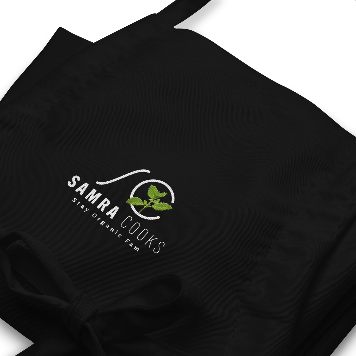 Embroidered Apron Samra Cooks logo