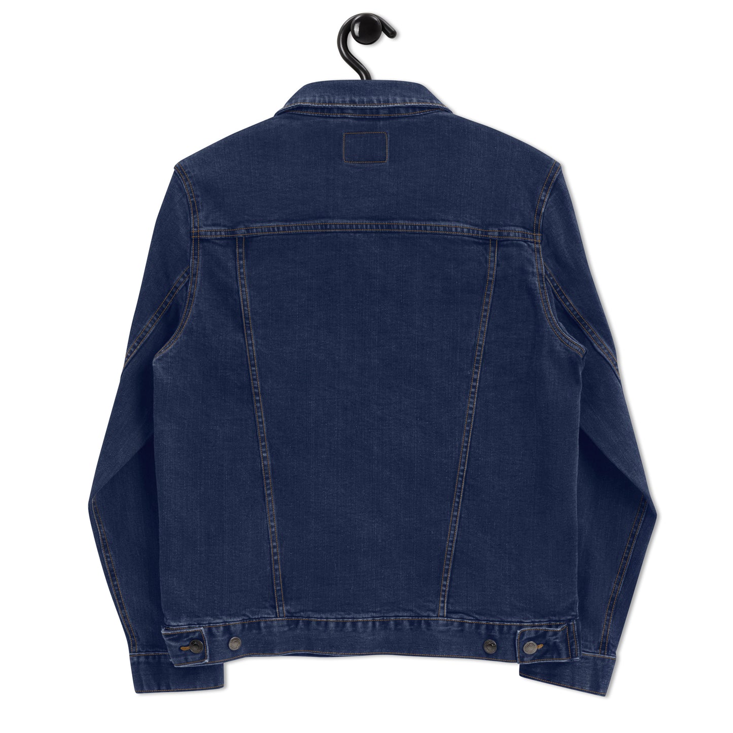 Unisex denim jacket Embroidered Ethiopian cross design Left chest